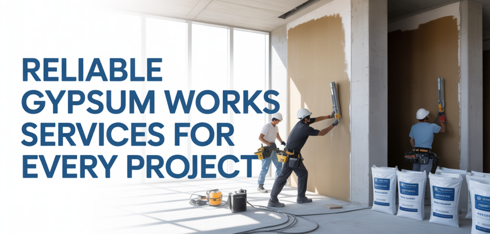 Gypsum-Services Reliable Gypsum Works Services for Every Project